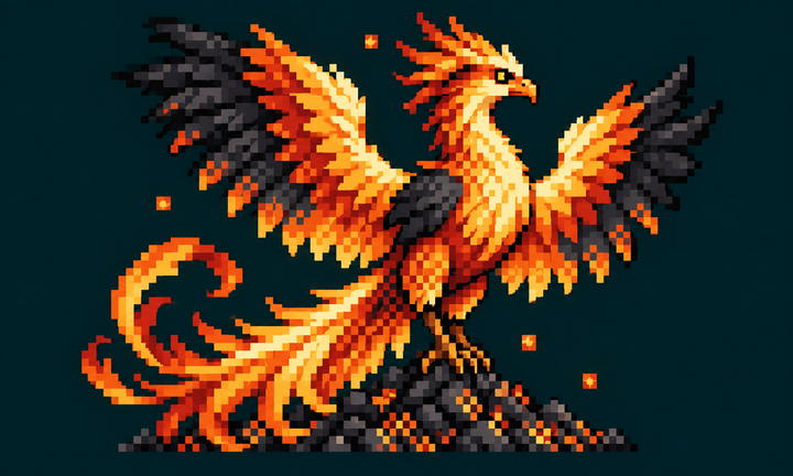 Pixel illustration for Second Wind